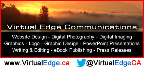 Virtual Edge Communications is located in White Rock, British Columbia serving the world in web design, digital photography, online advertising, PowerPoint, computer graphics, e-marketing, ebook publishing, and more.