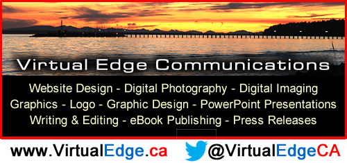 Virtual Edge Communications is located in White Rock, British Columbia serving the world in web design, digital photography, online advertising, PowerPoint, computer graphics, e-marketing, ebook publishing, and more.