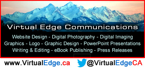 Virtual Edge Communications is located in White Rock, British Columbia serving the world in web design, digital photography, online advertising, PowerPoint, computer graphics, e-marketing, ebook publishing, and more.