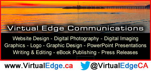 Virtual Edge Communications is located in White Rock, British Columbia serving the world in web design, digital photography, online advertising, PowerPoint, computer graphics, e-marketing, ebook publishing, and more.