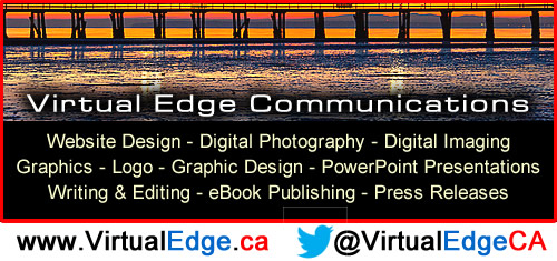 Virtual Edge Communications is located in White Rock, British Columbia serving the world in web design, digital photography, online advertising, PowerPoint, computer graphics, e-marketing, ebook publishing, and more.